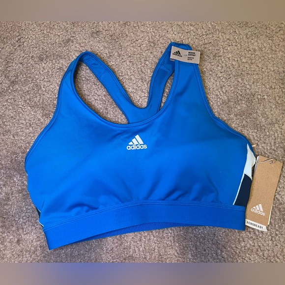 Adidas Blue Sports Bra Women’s Large (Brand New) - Picture 2 of 6